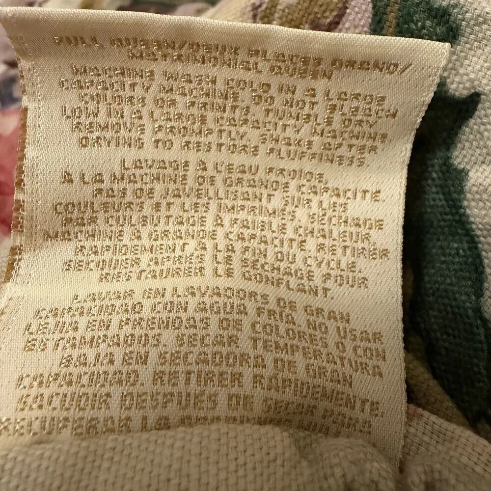 Rare Vintage Ralph Lauren Surrey Garden Full/Queen Comforter White Label